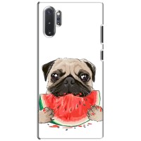 Чехол (ТПУ) Милые собачки для Samsung Galaxy Note 10 Plus – Смешной Мопс