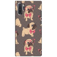 Чехол (ТПУ) Милые собачки для Samsung Galaxy Note 10 Plus (Собачки Мопсики)