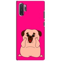 Чехол (ТПУ) Милые собачки для Samsung Galaxy Note 10 Plus (Веселый Мопсик)