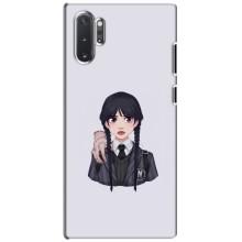 Чехлы Венсдей на Samsung Galaxy Note 10 Plus Уэнсдей (AlphaPrint) (Уэнздей и Вещь)