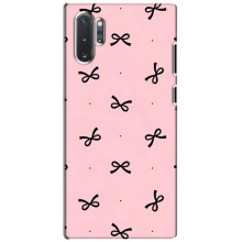 Чехол банты для Samsung Galaxy Note 10 Plus – Черные бантики