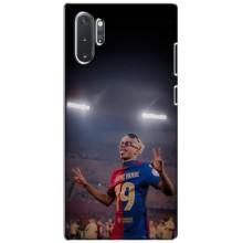 Чехол с футболистом Ламин Ямаль Samsung Galaxy Note 10 Plus (Ямаль на стадионе)