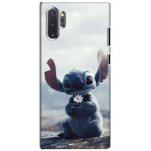 Чехол с рисунком Стич для Samsung Galaxy Note 10 Plus – Стич с цветочком