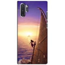 Чехол с мультфильмом Моана Samsung Galaxy Note 10 Plus (Моана в море)