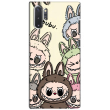 Чехол с Лабубу на Samsung Galaxy Note 10 Plus – Коллаж Лабубу