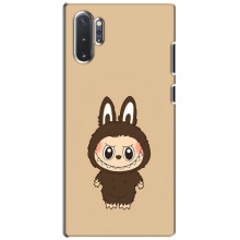Чехол с Лабубу на Samsung Galaxy Note 10 Plus – Коричневый Лабубу