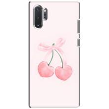 Чехол с розовым рисунком для Samsung Galaxy Note 10 Plus (Розовые вишни)