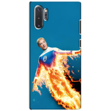 Чехол с принтом Фантастическая четверка для Samsung Galaxy Note 10 Plus – Человек-Факел