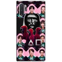 Чехол Гра в кальмара для Samsung Galaxy Note 10 Plus – Персонажи игры кальмара