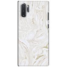 Мраморный чехол на Samsung Galaxy Note 10 Plus (VPrint) (Белый мрамор)
