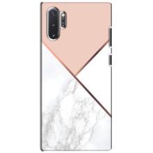 Мраморный чехол на Samsung Galaxy Note 10 Plus (VPrint) (Тройной мрамор)