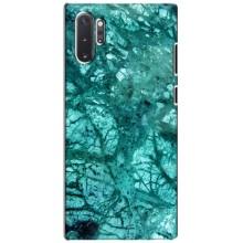 Мраморный чехол на Samsung Galaxy Note 10 Plus (VPrint) (Зеленый мрамор)
