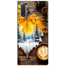 Чехол с уникальным дизайном «Осень с кофе» для Samsung Galaxy Note 10 Plus – Осенне-зимнее кофе