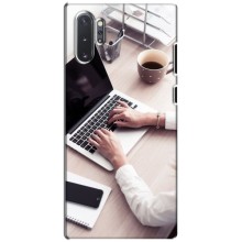 Силиконовый бампер (Работники) на Samsung Galaxy Note 10 Plus – Офисный работник