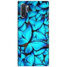 Силиконовый бампер с картинкой животных для Samsung Galaxy Note 10 Plus (Крылья бабочек)