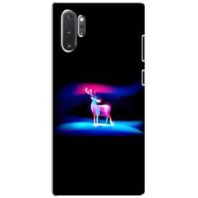Силиконовый бампер с картинкой животных для Samsung Galaxy Note 10 Plus (Яркий олень)
