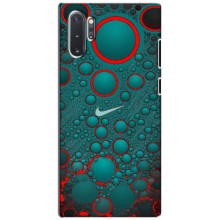 Силиконовый Чехол на Samsung Galaxy Note 10 Plus с картинкой Nike (Найк зеленый)