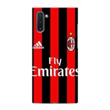 Чехлы для Samsung Galaxy Note 10 (VPrint) - Футбольные клубы (Milan)