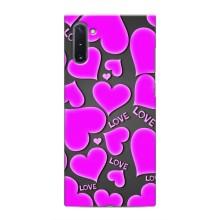 Чехлы для любимой на Самсунг Галакси Ноут 10 (VPrint) – Pink hearts