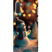 Чехлы на Новый Год Samsung Galaxy Note 10 – Снеговик праздничный
