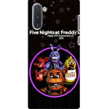 Чехлы Пять ночей с Фредди для Самсунг Нот 10 (Лого Фредди)