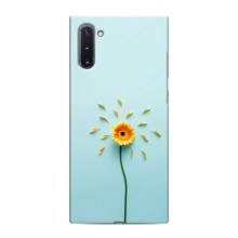 Чехлы с Цветами для Samsung Galaxy Note 10 (VPrint) (Желтый цветок)