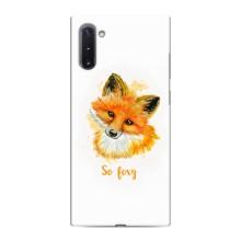 Чехлы с картинкой Лисички для Samsung Galaxy Note 10 (VPrint) (Девочка Лиса)