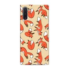 Чехлы с картинкой Лисички для Samsung Galaxy Note 10 (VPrint) (Лисички)