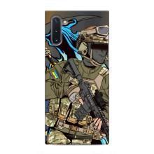 Чехлы с картинкой ЗСУ для Samsung Galaxy Note 10 (AlphaPrint) (Воин ВСУ)