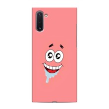 Чехлы с Патриком на Samsung Galaxy Note 10 (Мордочка Патрика)