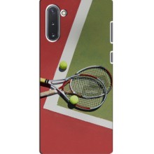 Чехлы с принтом Спортивная тематика для Samsung Galaxy Note 10 – Ракетки теннис
