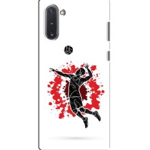 Чехлы с принтом Спортивная тематика для Samsung Galaxy Note 10 – Волейболист