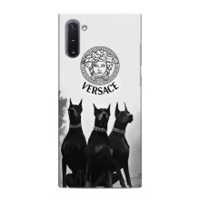 Чехлы VERSACE для Самсунг Галакси Ноут 10 (PREMIUMPrint) (Доберман Версаче)