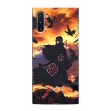 Чехол Итачи Учиха дляСамсунг Галакси Ноут 10 (AlphaPrint) – Итачи с воронами