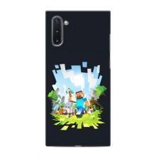Чохол Майнкрафт на Samsung Galaxy Note 10 (AlphaPrint) Minecraft – персонажі Minecraft