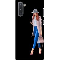 Чехол с картинкой Модные Девчонки Samsung Galaxy Note 10 (Девушка со смартфоном)