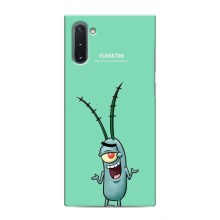 Чехол с картинкой "Одноглазый Планктон" на Samsung Galaxy Note 10 (Планктон)