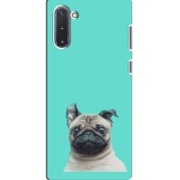Бампер для Samsung Galaxy Note 10 с картинкой "Песики" – Собака Мопс