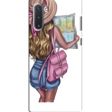 Чехол Стильные девушки на Samsung Galaxy Note 10 (Девушка Путешественник)
