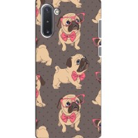 Чехол (ТПУ) Милые собачки для Samsung Galaxy Note 10 – Собачки Мопсики