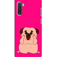 Чехол (ТПУ) Милые собачки для Samsung Galaxy Note 10 – Веселый Мопсик