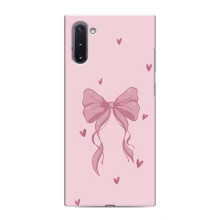 Чехол банты для Samsung Galaxy Note 10 – Бант на розовом