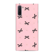 Чехол банты для Samsung Galaxy Note 10 – Черные бантики