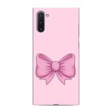 Чехол банты для Samsung Galaxy Note 10 – Розовый бантик