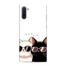 Чехол с рисунком кот на Samsung Galaxy Note 10 – Коты в очках
