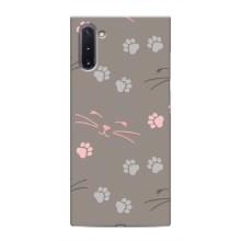 Чехол с рисунком кот на Samsung Galaxy Note 10 – Лапы и усы