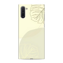 Чехол цветочный дизайн для Samsung Galaxy Note 10 – Зелёный фон