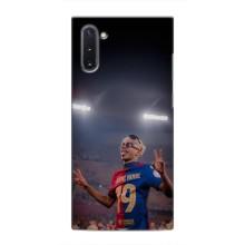 Чехол с футболистом Ламин Ямаль Samsung Galaxy Note 10 – Ямаль на стадионе