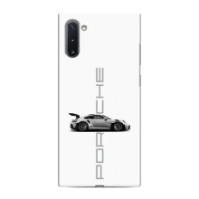 Чехол с авто Порше для Samsung Galaxy Note 10 – белый Порше