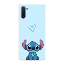 Чехол с рисунком Стич для Samsung Galaxy Note 10 – Голубой Стич